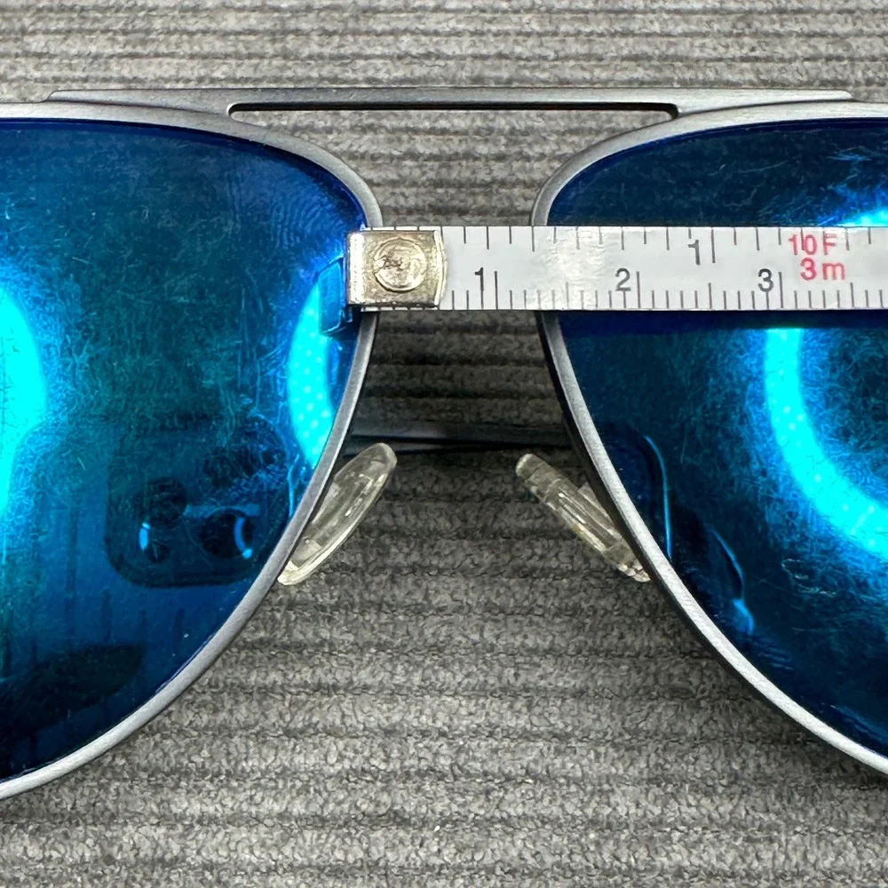 Maui Jim Shallows MJ543-27A Matte Black Titanium Blue Polarized Y2K Sunglasses
